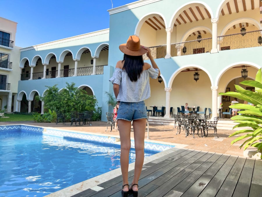 View of Clara at the Real Hispano pool