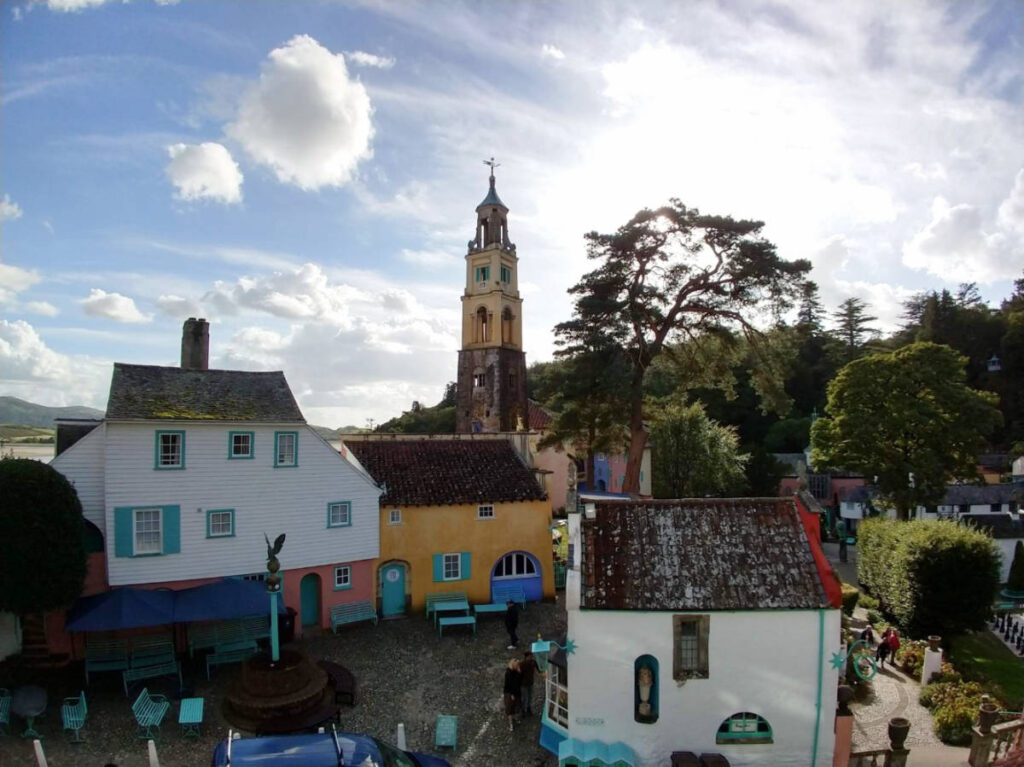 Colorful houses at the Portmeirion Village
