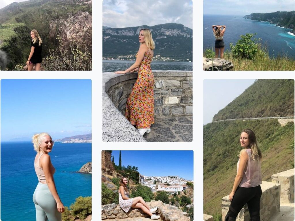 A photo collage of Portugal writer