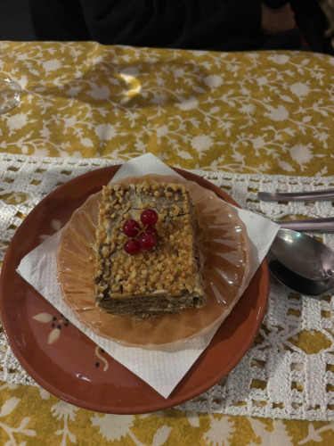 Portuguese biscuit cake on a plate