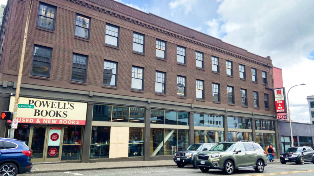 Exterior view of the Powell’s City of Books