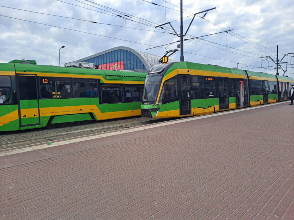 View of the Poznan’s light rail