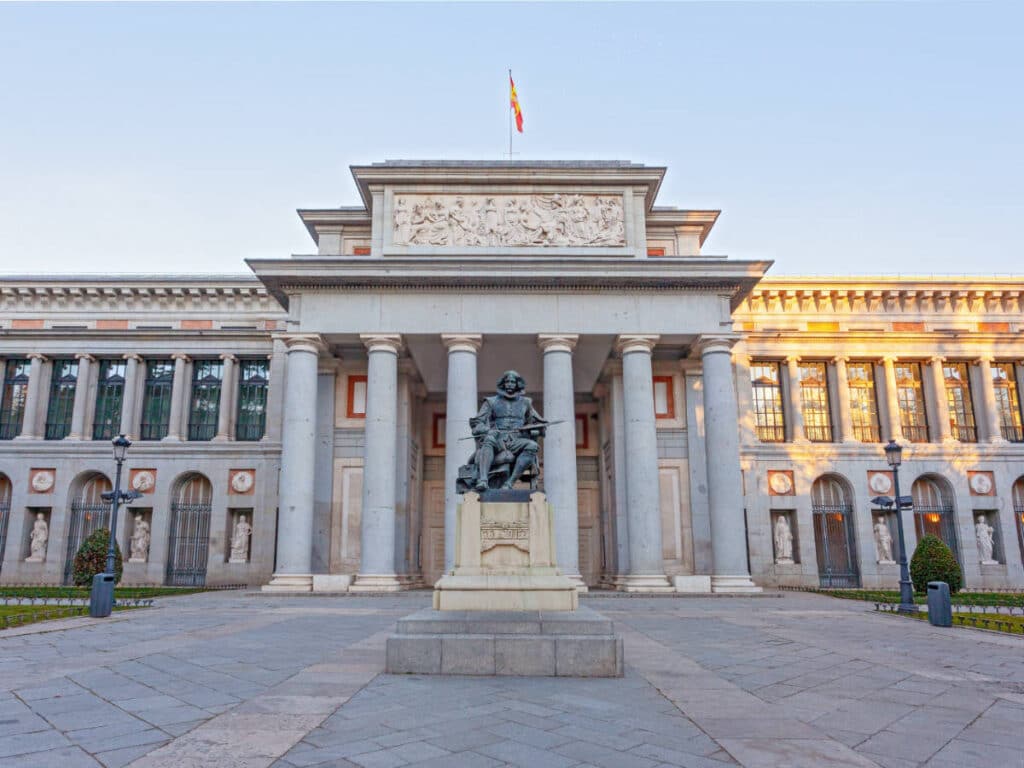 View from the entrance of Prado Museum