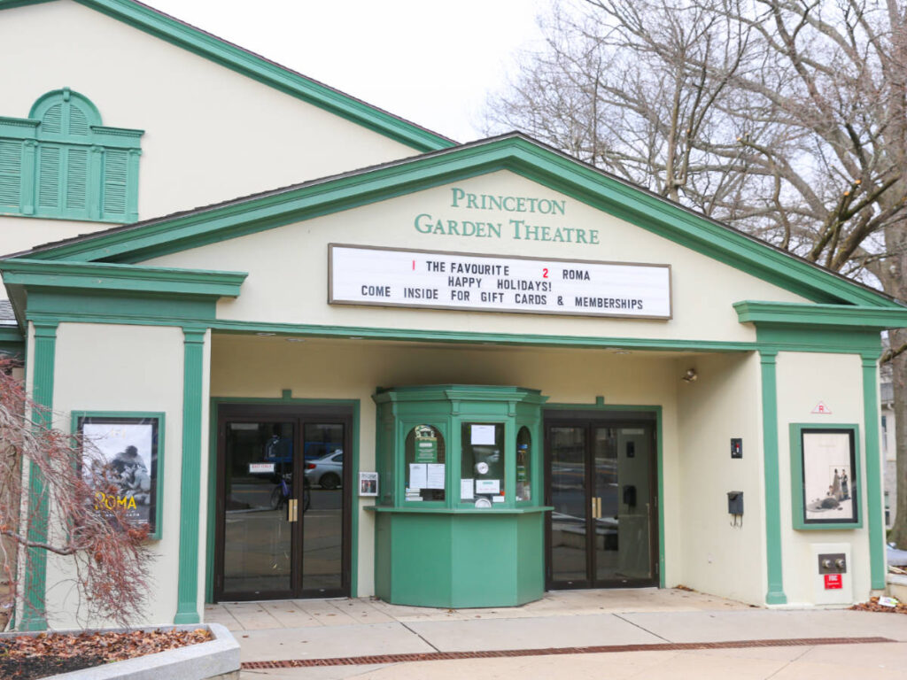 The Princeton Garden Theatre entrance from the outside
