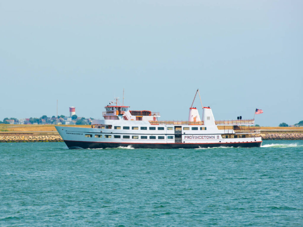 View of a ferry going to Provincetown