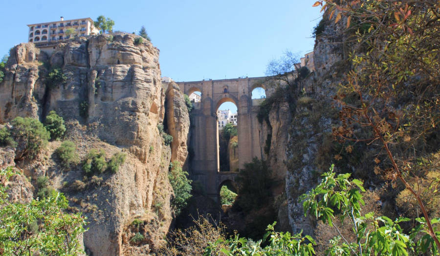View of a bridge in Puente Nuevo Ronda