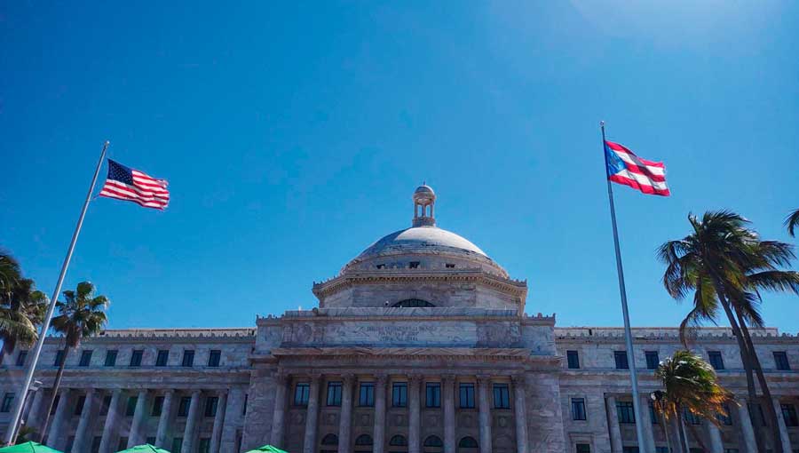 The Capitol of Puerto Rico from the outside