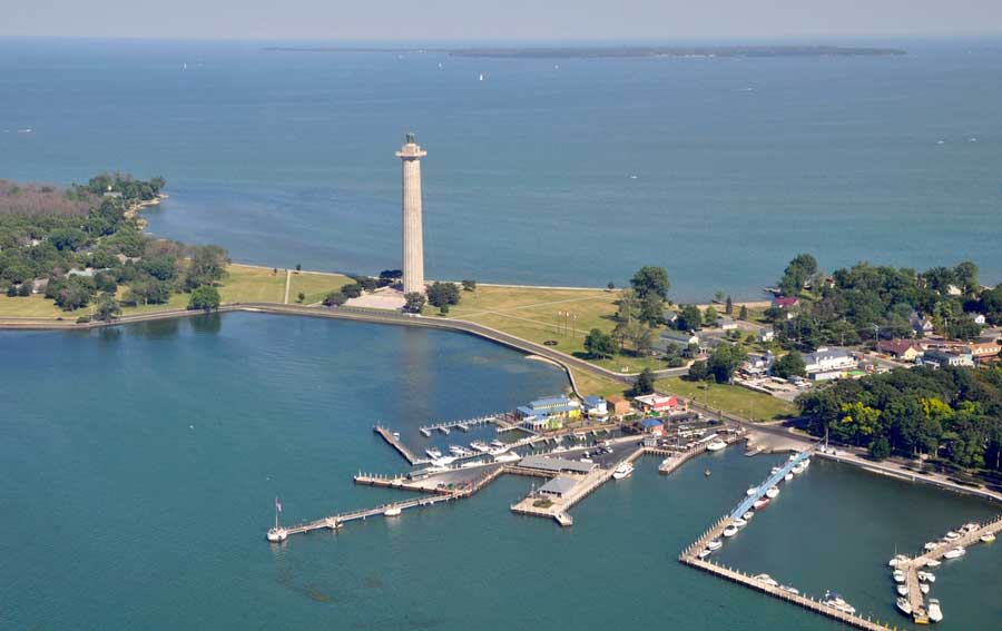 Aerial view of Put-in-Bay