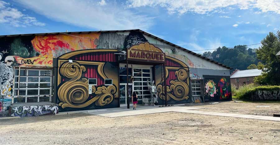 View of the RAD’s Marquee from the outside