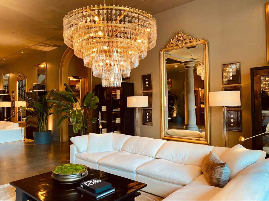 Home decors available inside the RH West Hollywood