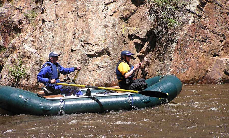 View of rafters in Cache la Poudre