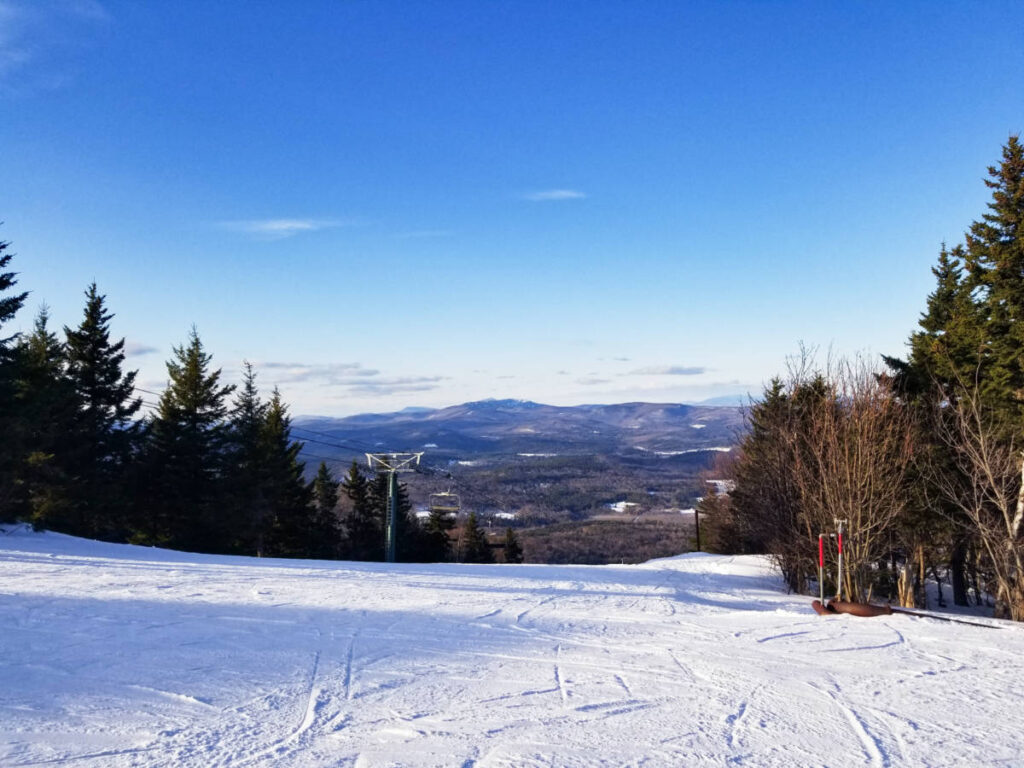 Breathtaking views from the top of Ragged Mountain Ski Resort