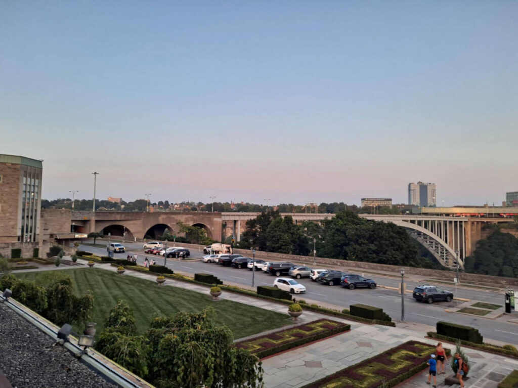 View of the Rainbow Bridge from afar