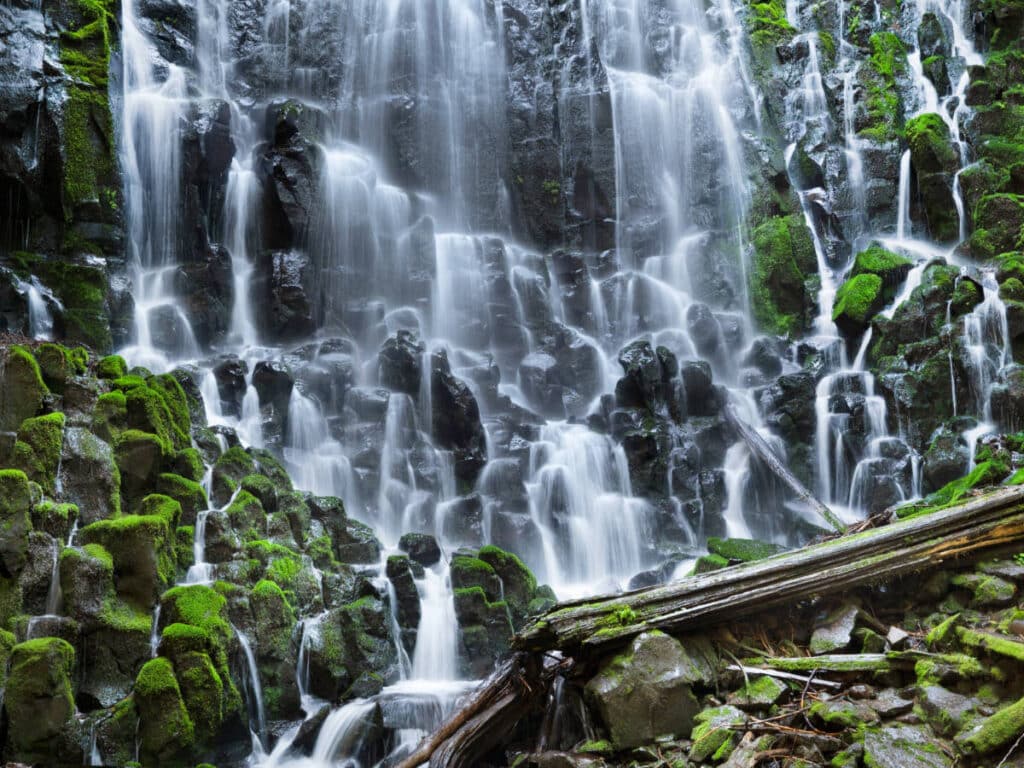 Scenic view from the Ramona Falls in Oregon