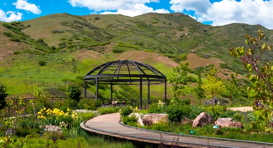 Scenic view at the Red Butte Garden