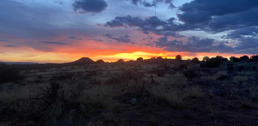 Sunset over the Red Cliffs National Conservation Area