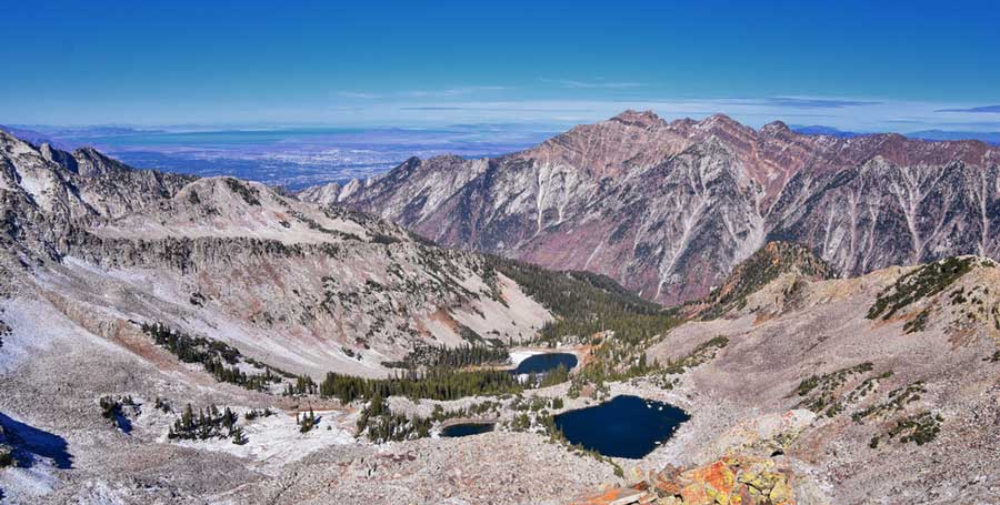 Clear blue sky over the Red Pine Lake Trail