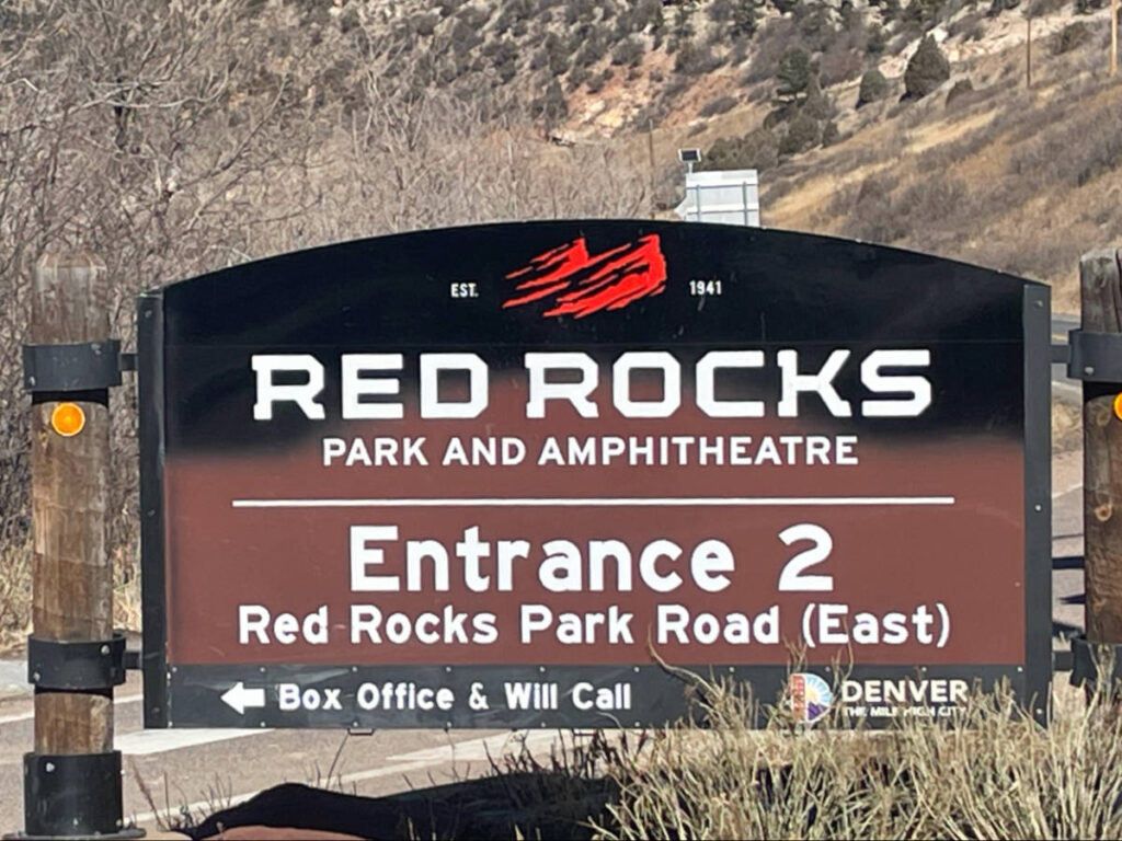 One of the entrances in Red Rocks Amphitheater