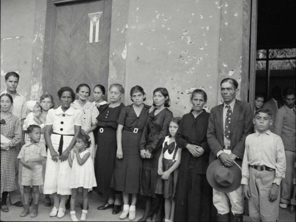 Relatives of Nationalists killed in the Ponce massacre