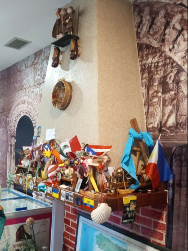 A collection of relics from past pilgrims