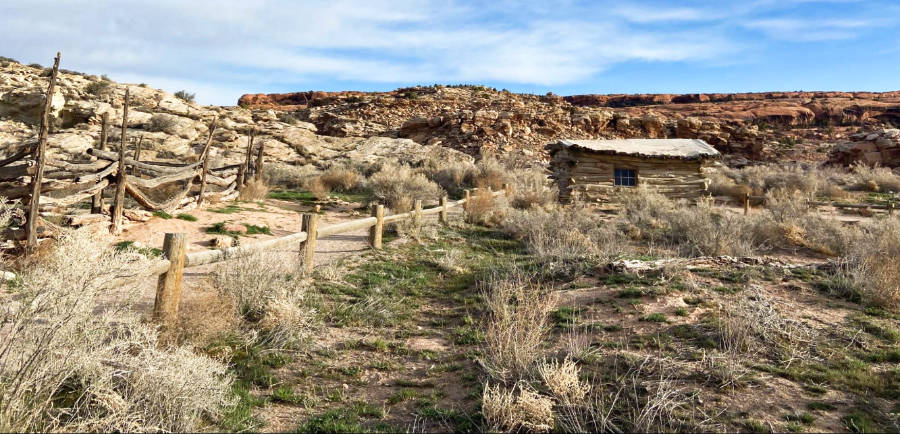 View of the remote backcountry sites in Utah