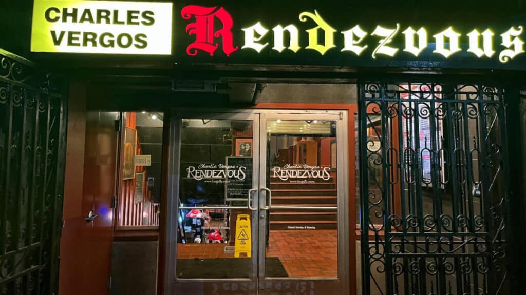 View of the entrance going to Rendezvous