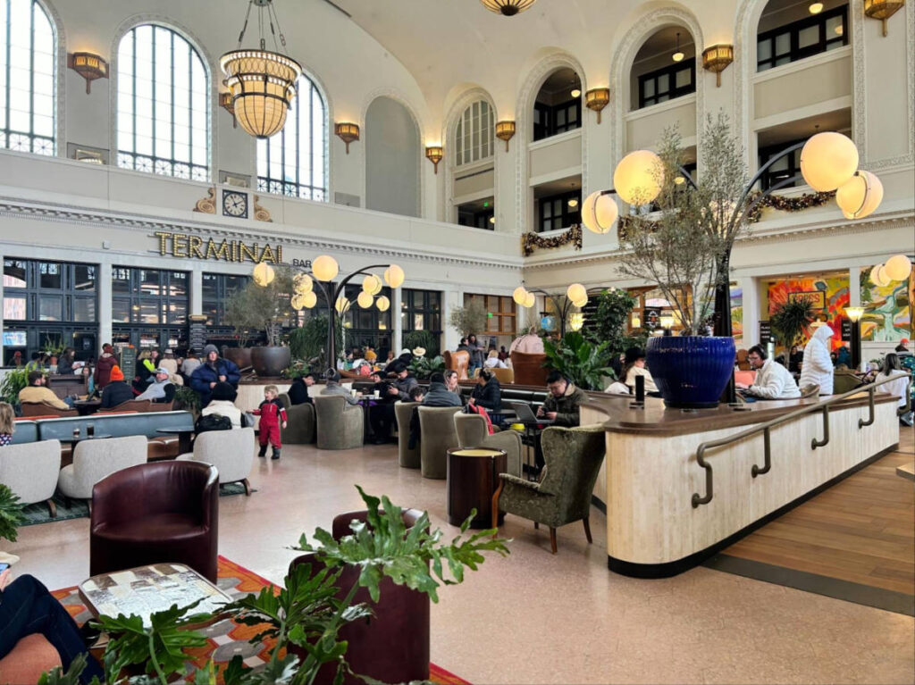 View inside the newly renovated Union Station