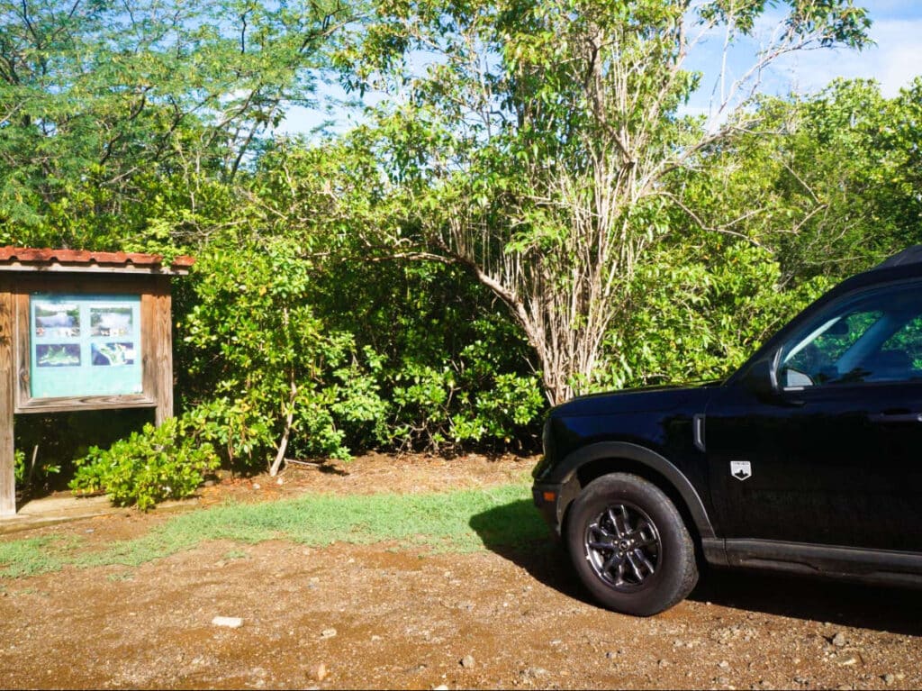 A rental car in Culebra