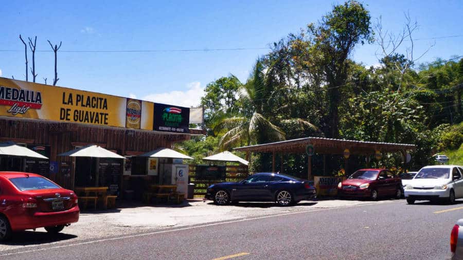 Exterior view of the La Placita de Guavate seen from across the road