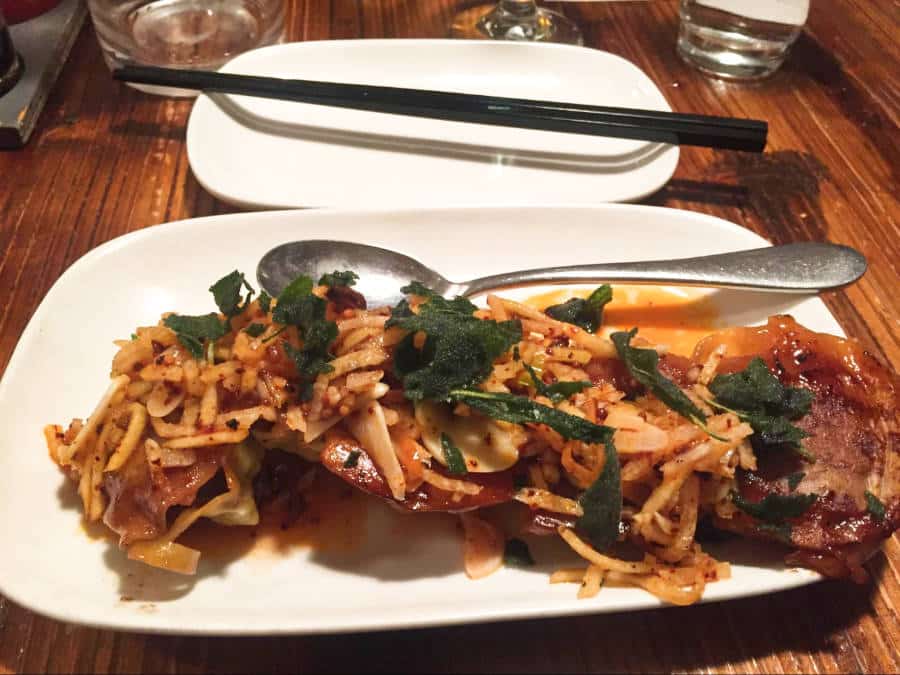 A plate of Korean dish in Revel