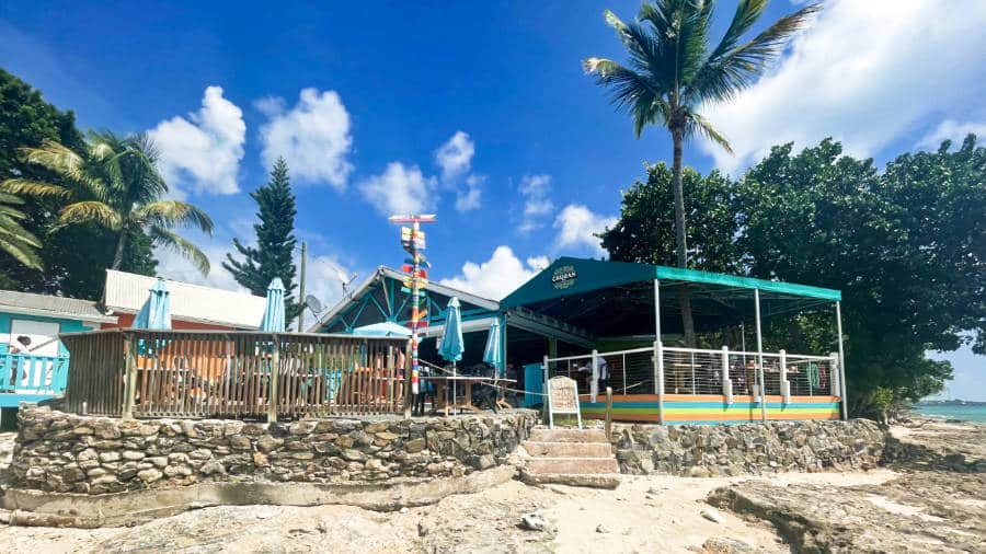 Façade of the Rhythms beach bar