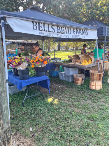 A local vendor at the Richland Park Farmer’s Market