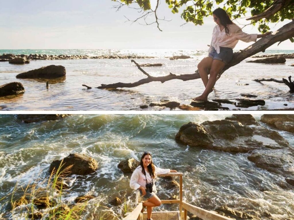 A photo collage of Rincón, Puerto Rico writer