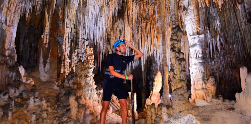 Caves in Rio Secreto Mexico