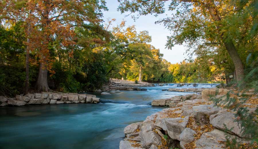 View from the Rio Vista Park during autumn season