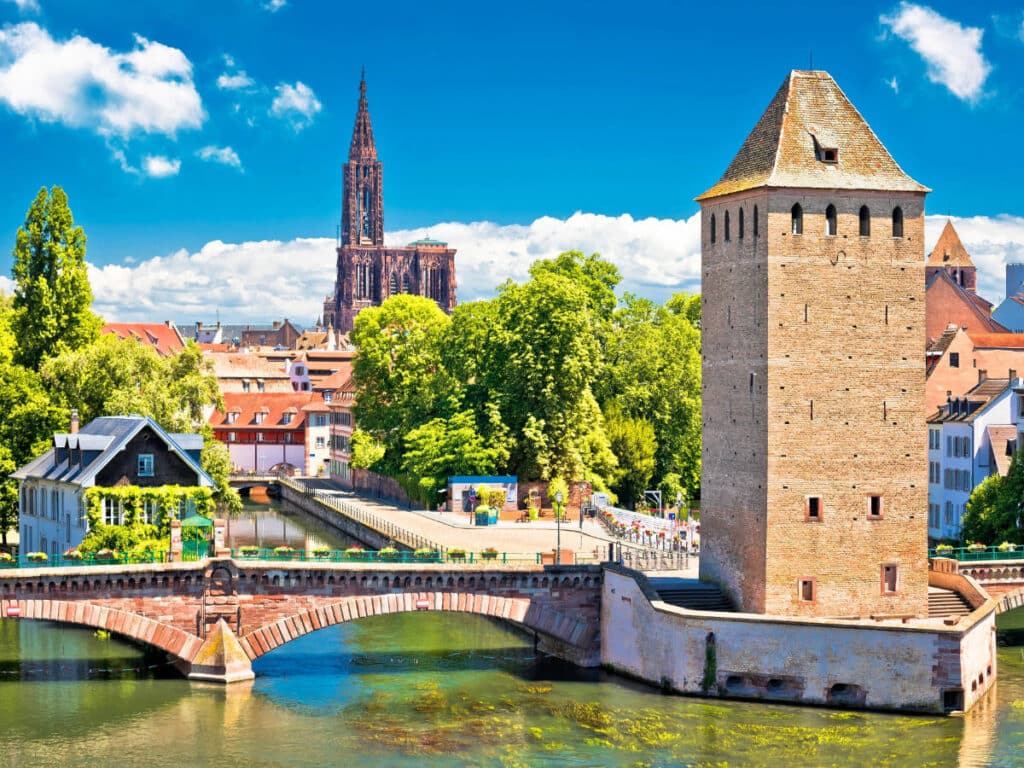 The Strasbourg across the river