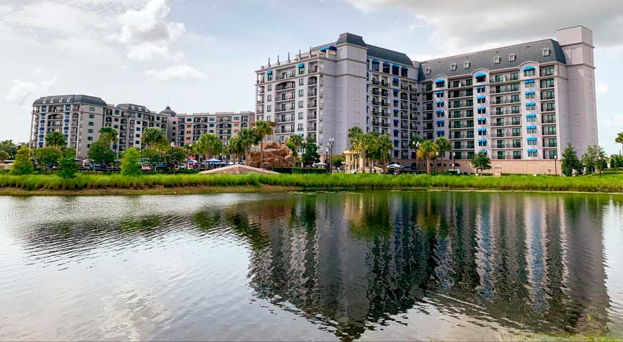 The Riviera Resort building from the outside