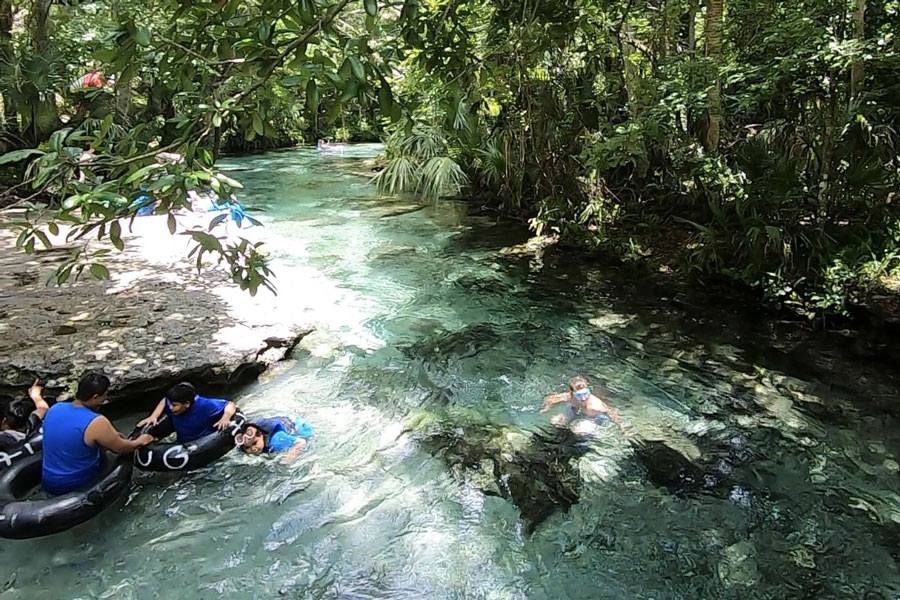 View of tubers in Rock Springs
