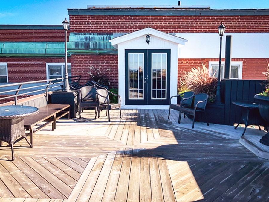 View of the rooftop area in Rodd Chalottetown