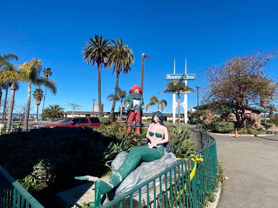 View of statues in Rodeway Inn Oceanside Marina