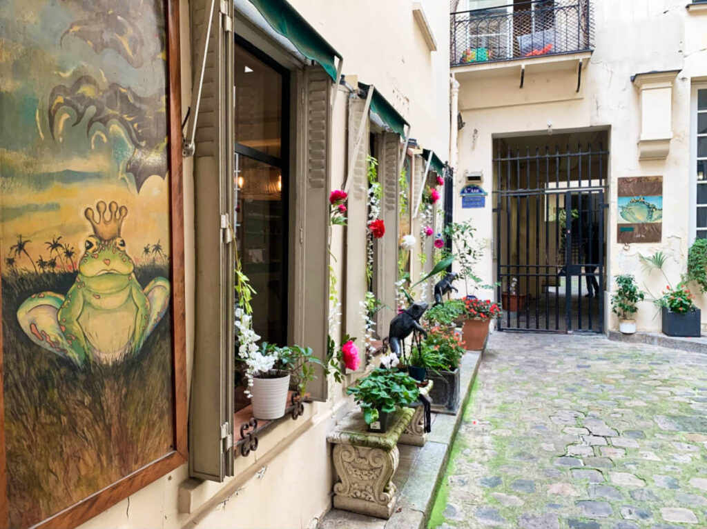 View of the flowers and plants at the exterior of Roger la Grenoille