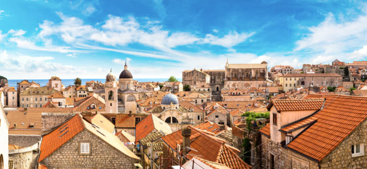 Rooftops in Dubrovnik's Old City