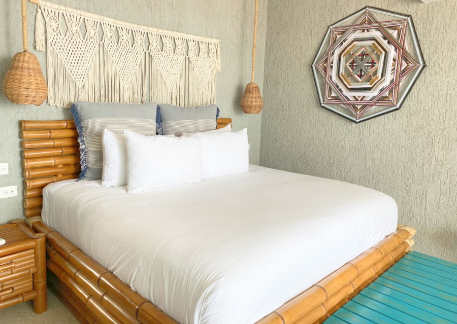 A room at the Hotelito Azul