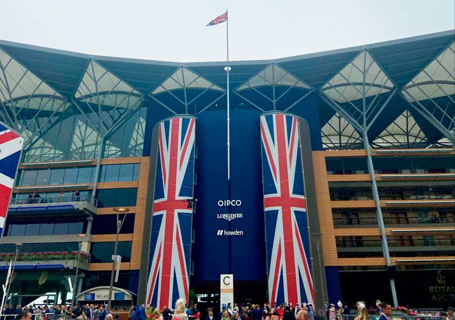 View of the entrance to Royal Ascot