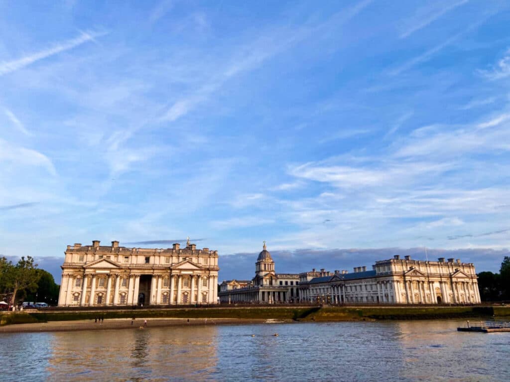 View of the Royal Observatory Greenwich from across the water