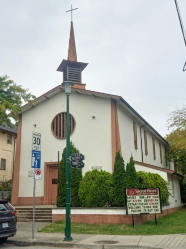 The Sacred Heart Roman Catholic Parish from the outside
