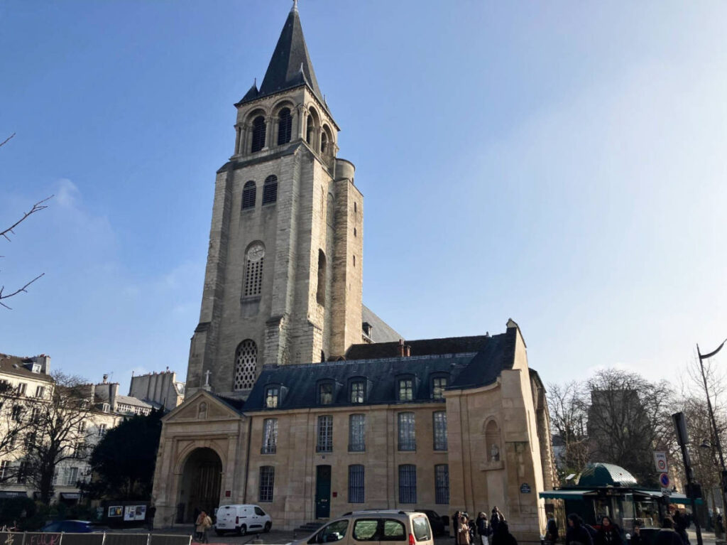 The Saint-Germain-des-Prés church from the outside