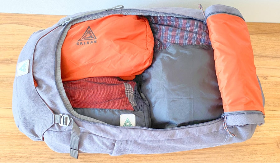 Top view of the Salkan Backpacker
