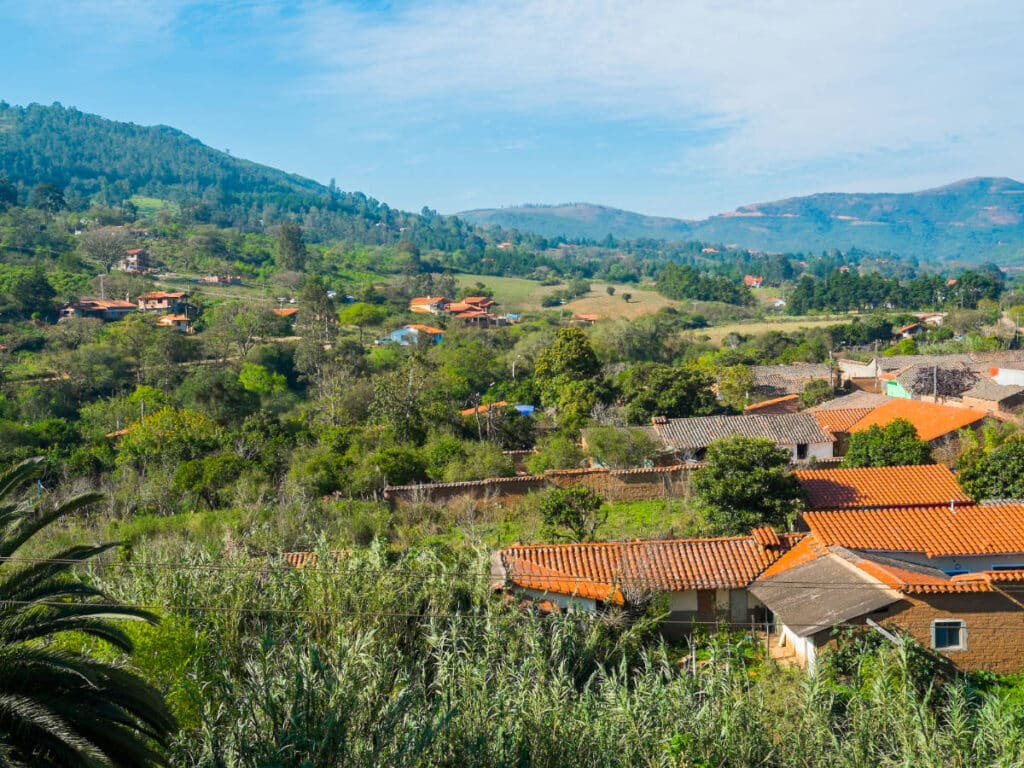 Overlooking view of the village in Samaipata
