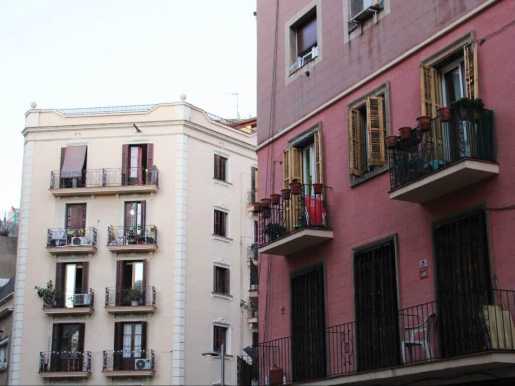 View of buildings at the San Antoni neighborhood